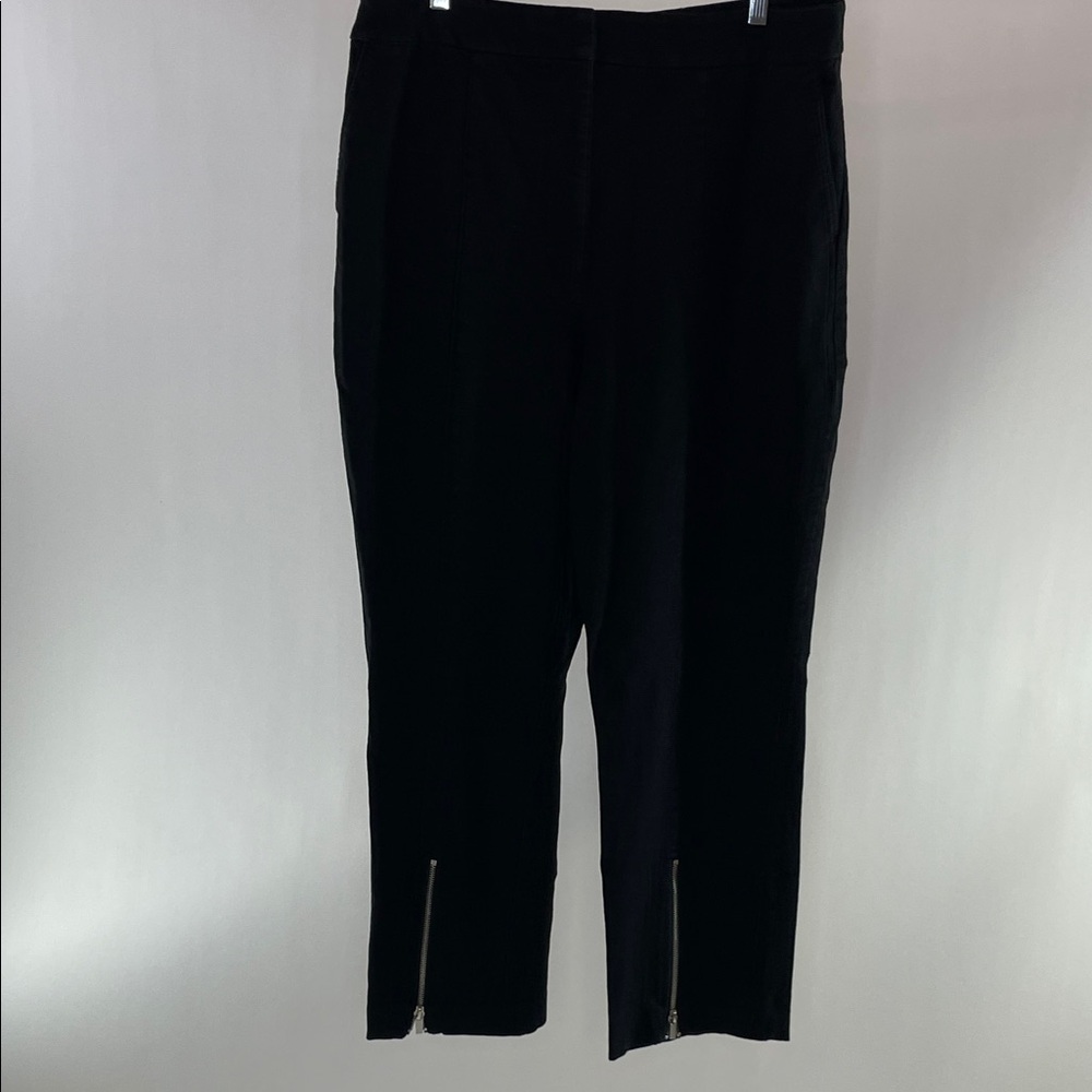 Derek Lam 10 Crosby x RTR Zipper Split Black Hem Pants, US 14 (Italian Size 50) - Picture 7 of 15